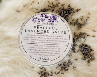 Unguento alla lavanda/ SUPER FORTE/ Unguento curativo organico/ alle erbe/ Olio infuso/ 2 once/ Unguento per il relax/ Unguento per la pelle