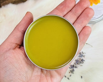 Unguento alla calendula/SUPER FORTE/ Unguento curativo biologico/ alle erbe/ Olio infuso/ 2 once/ Unguento per la cura della pelle/ Unguento per le irritazioni della pelle