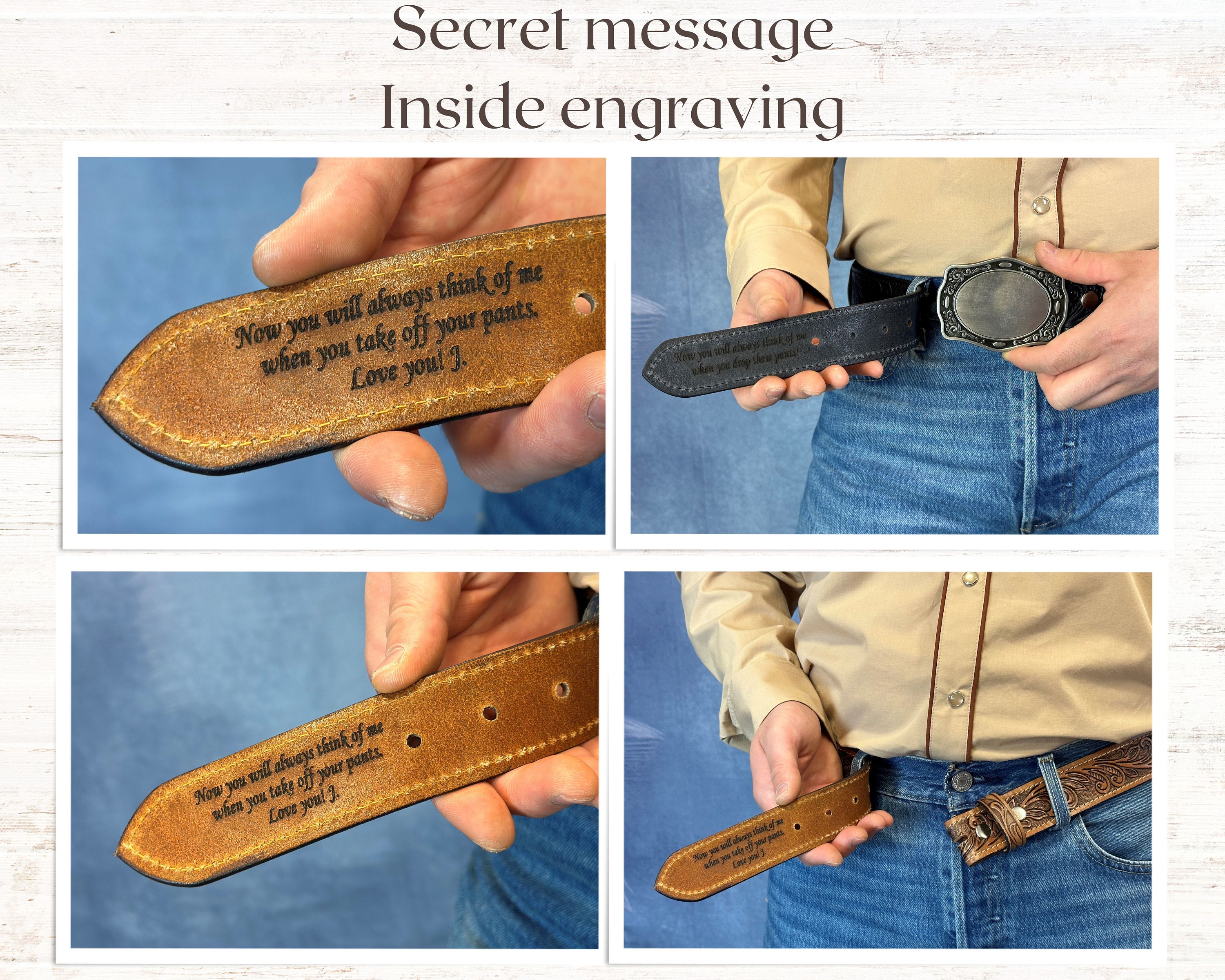 Xuniea Cintura Incisa Floreale In Pelle Con Fibbia Di Cavallo Occidentale Per Uomo Cowboy Nero 45 Pollici Lungo 111179677