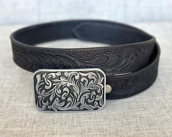 Ceinture Femme Silver Creek En Cuir Véritable Marron - Boucle Ajustable - Occasion