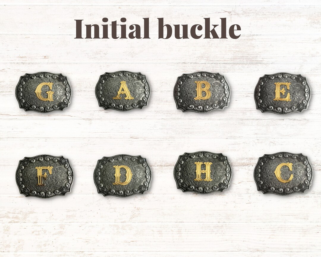 Initial Name Belt Buckle, Personalized Belt Buckle, Groomsman Belt