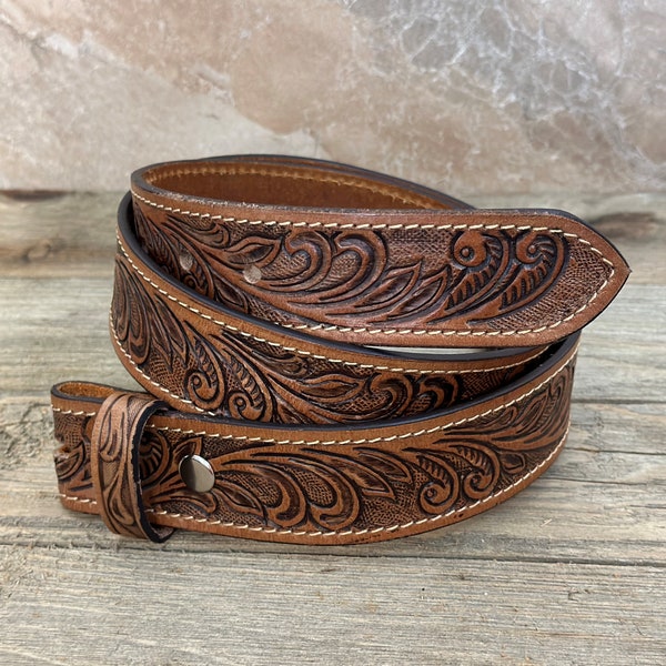 Custom Western Leather Belt Etsy