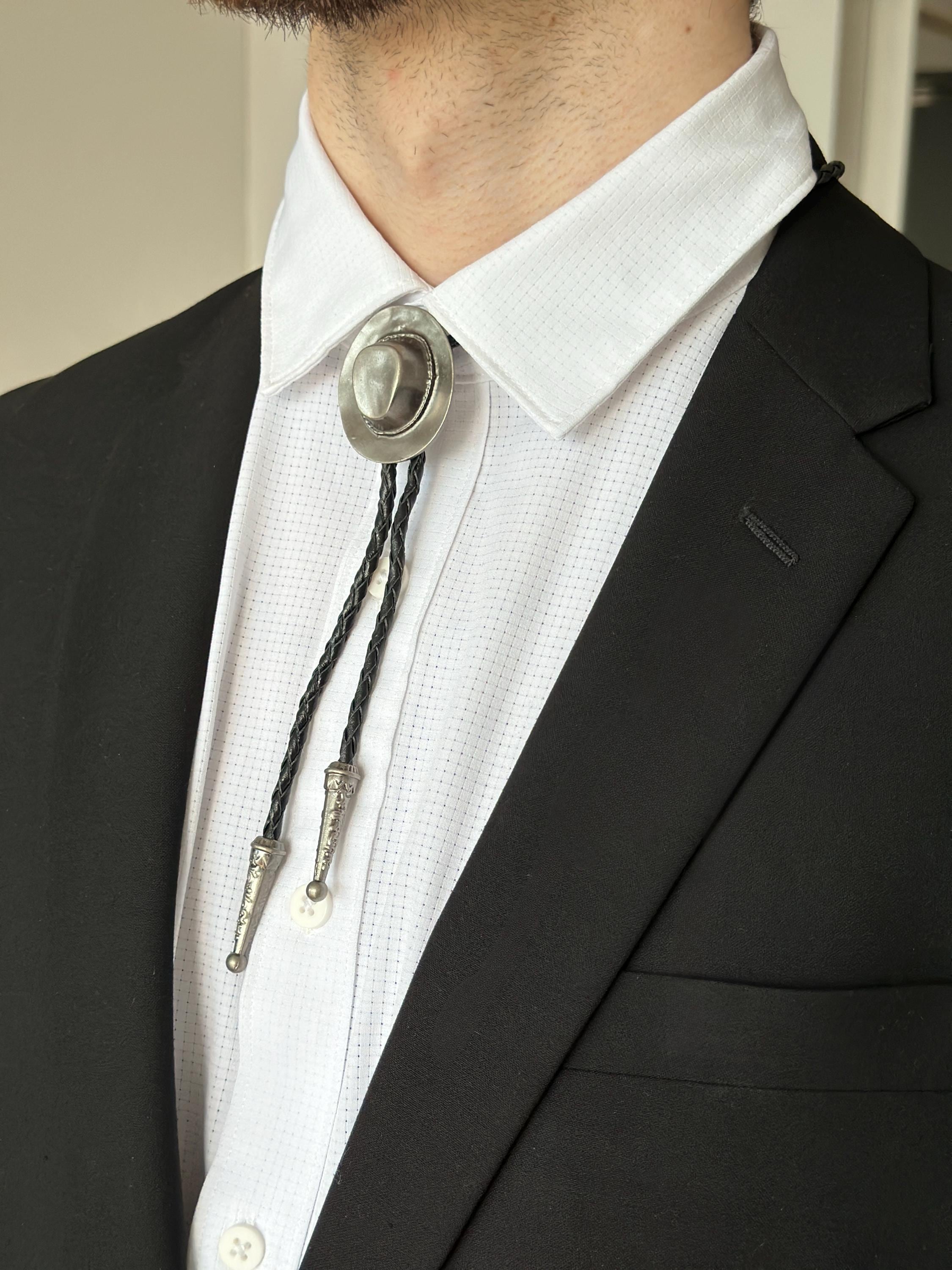 MOKIDO Lot De 2 Bolo Tie, Costume De Cowboy Pour Homme, Chemise De