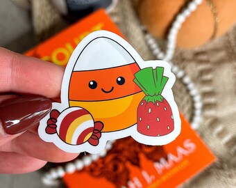 Fall Autumn Sticker | Pumpkin Spice Sticker | Vinyl Waterproof Sticker | Gift for Sticker Lovers | Cute Candy Sticker