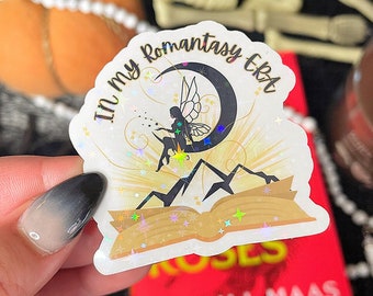Bookish Sticker | BookTok Sticker | Vinyl Waterproof Sticker | Gift for Book Lovers  | In My Romantasy Era Sticker | Fantasy Romance Sticker