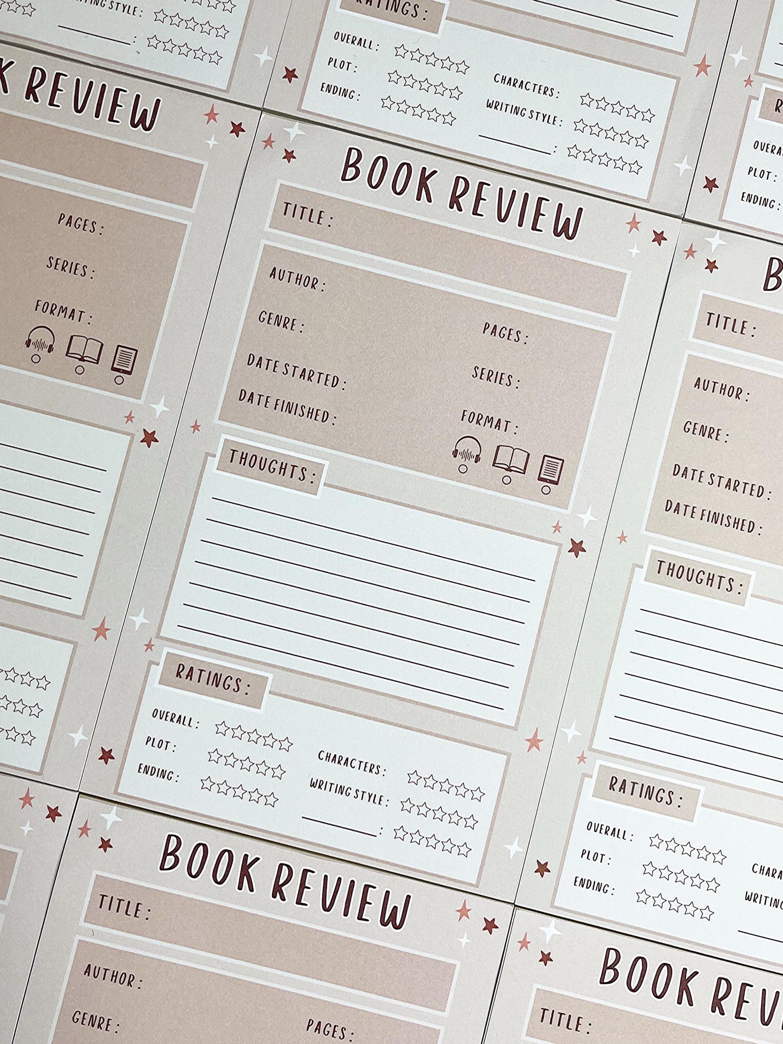 Book Review Notepad | Bookish Notepad, 5x8 Memo Pad With Chipboard ...