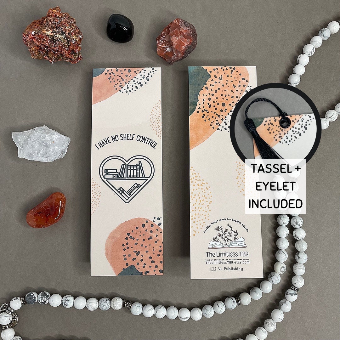 Bookish Bookmark Handmade Booktok Bookmark Cardstock/laminated Bookmark