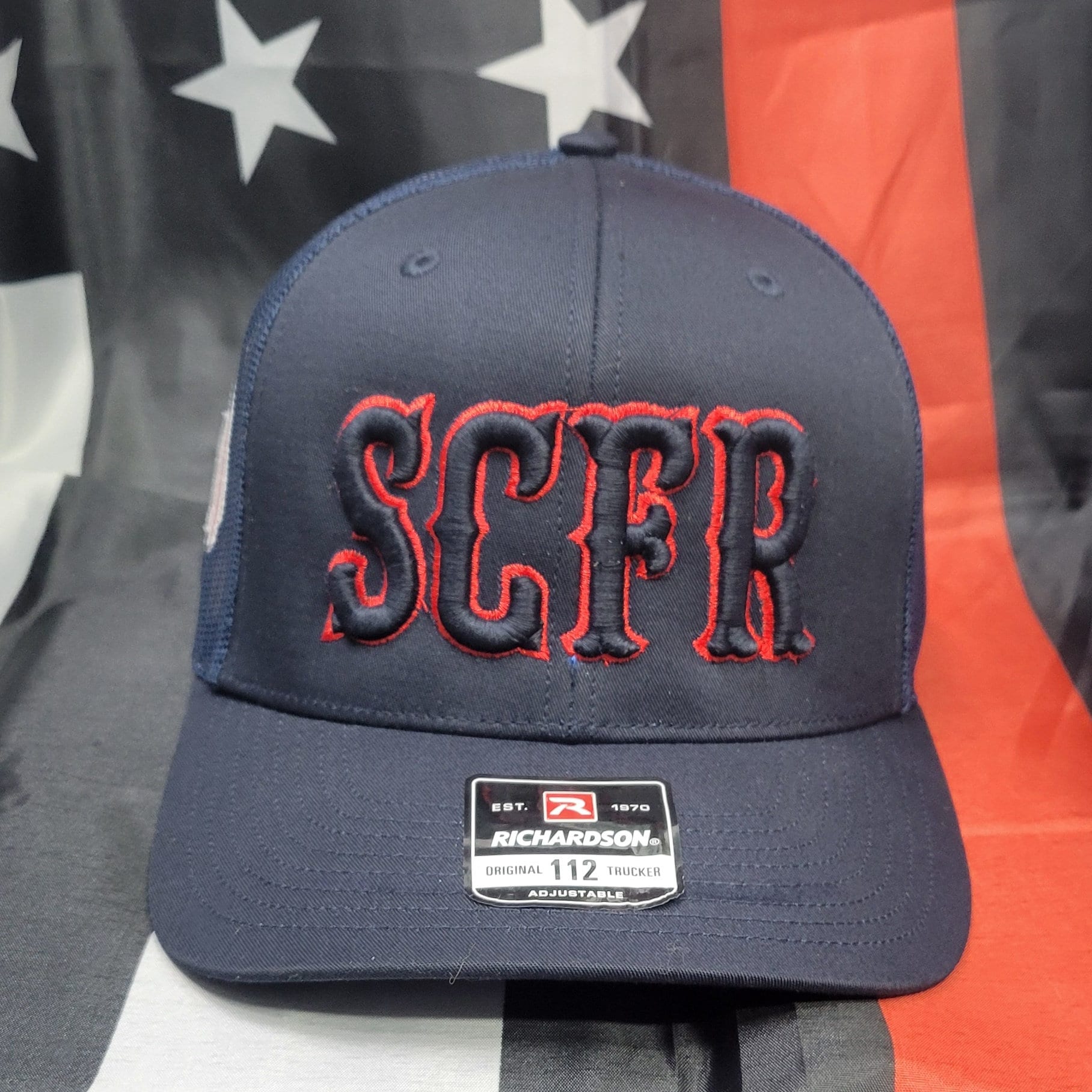 Capping Fire Rirser Fire Fighter Department, Fire & Rescue Trucker Cap, Monochromatic ...
