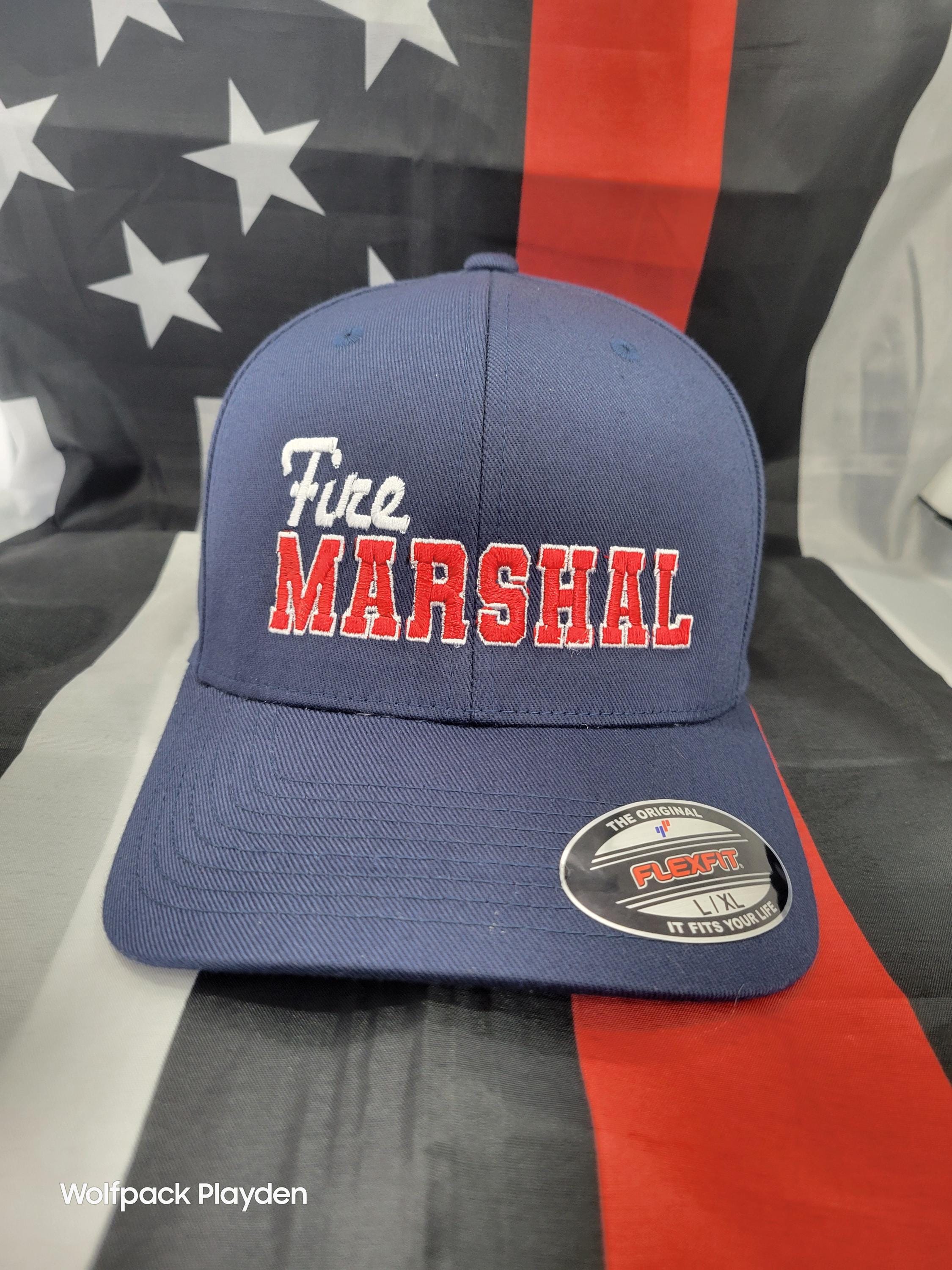 Fire Fighter Department, Fire Marshal, Fire & Rescue Trucker Cap, Puff ...