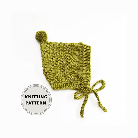 Baby Bobble Bonnet Knitting Pattern