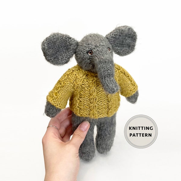 Knit Elephant Pattern with Sweater