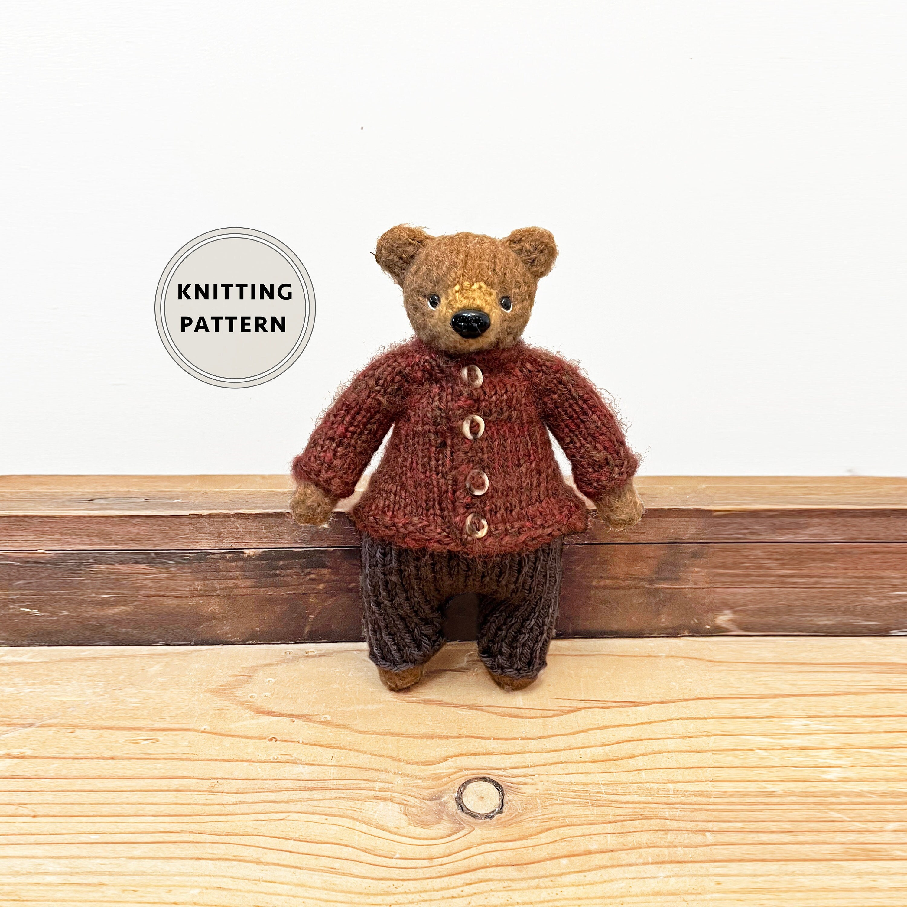 Knit Bear Pattern - Etsy