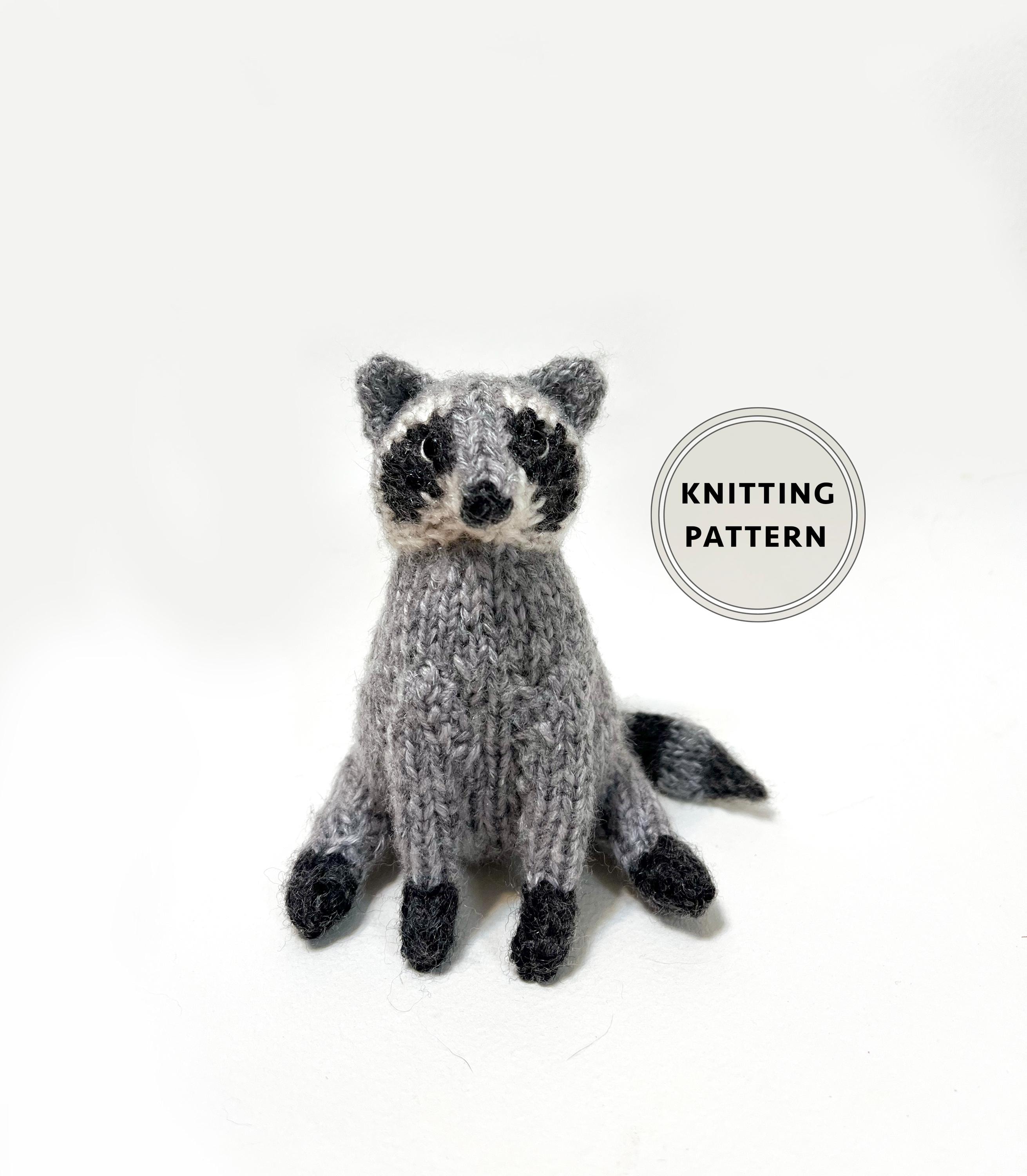 Falcons Knit Pattern Raccoon Knitting Pattern - Etsy