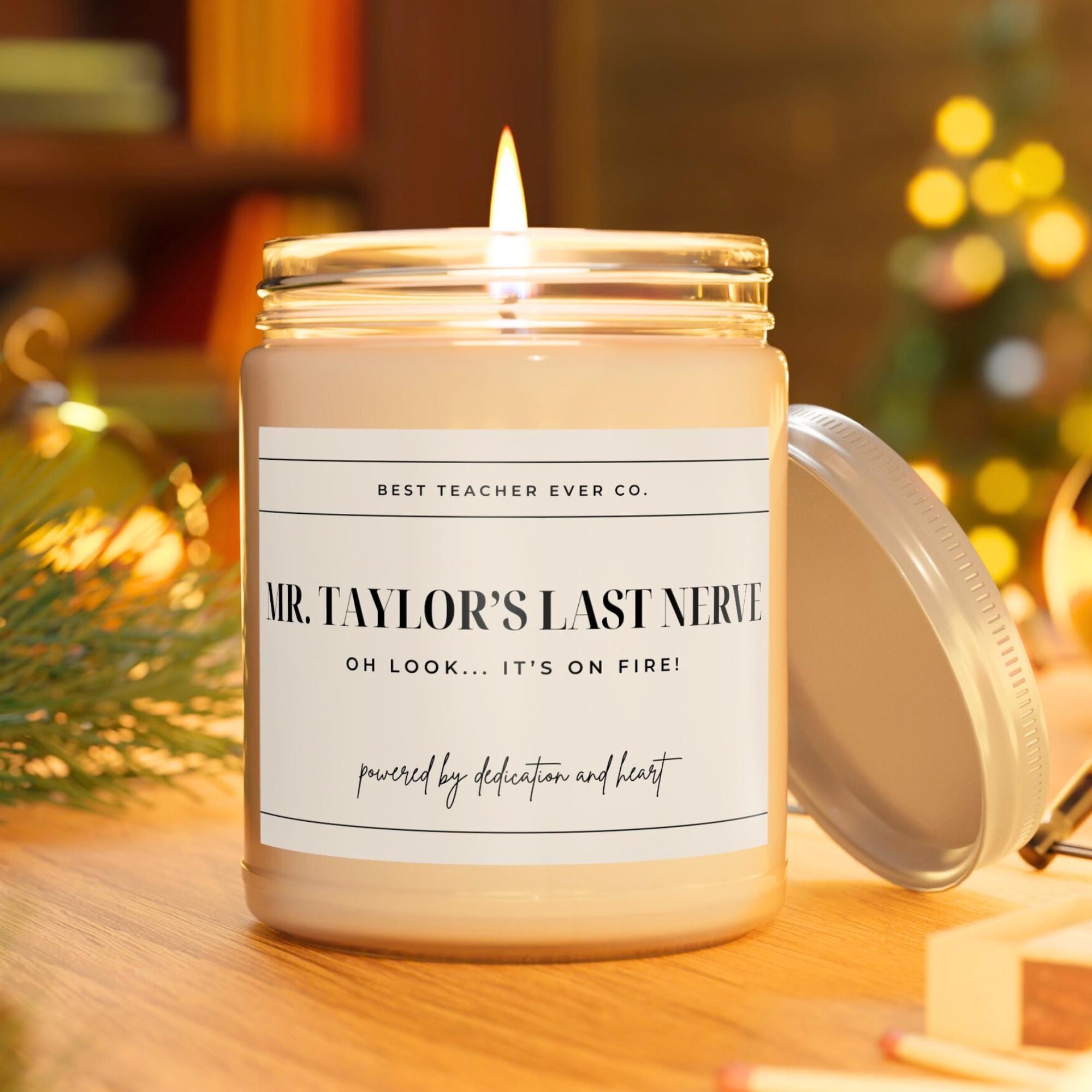 Teacher Appreciation Gift Idea Candle for Educator Thank You Funny ...