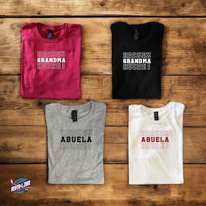 Grandparents Day Hockey Gift in English or Spanish, Hockey Grandma