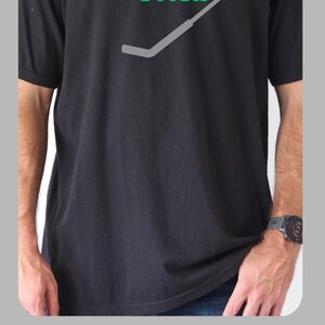 Funny Hockey Shirt Goalie Humor Ice Team Apparel Black Tshirt Goaltender Gift Player Themed Clothing Girl Fan Goalkeeper Stick Saying image 12