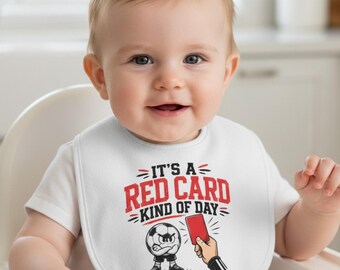 スポーツファン向けのサッカー柄ベビービブ サッカー好きの家族へのベビーシャワーギフト 赤ちゃん用食事用ビブ かわいい新生児用スポーツアクセサリー