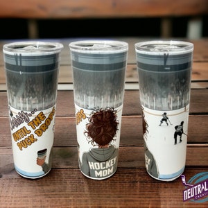 Hockey mom 20oz tumblers (various hair colors)