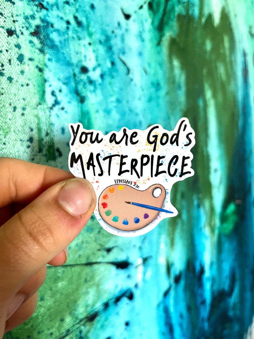 Bible Verse Sticker You Are Gods Masterpiece Ephesians 210 Sticker