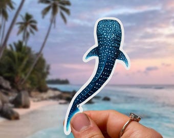 Whale Shark Sticker Vinyl Waterproof, Ocean Sealife Stickers Surfboard Decal Whale Shark Gift