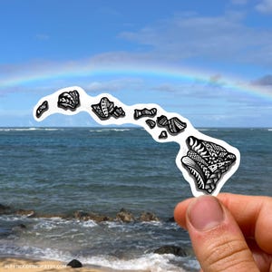 Hawaii Sticker Polynesian Hawaiian Tribal Stickers Hawaii State Sticker Decal Hawaii Bumper Sticker Aloha State Sticker Hawaiian Island Gift