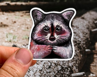 かわいいアライグマのステッカー ビニールゴミパンダステッカー アライグマのデカール ウォーターボトルステッカー 動物アライグマギフトアートステッカー ノートパソコン iPadステッカー ギフト