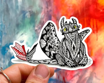 Cute Toothless How To Train Your Dragon Sticker Polynesian Dragon Hawaiian Tribal Dragon Sticker Night Fury Toothless Stickers Dragon Gift