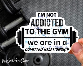 Funny Workout Sticker, Gym Sticker, Fitness Sticker, Weightlifter Bodybuilder Gift, Gym Coach Gift Personal Trainer Gift Fitness Instructor