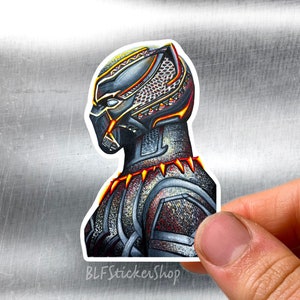 Schwarzer Panther Vinyl Aufkleber, Wasserdichte Marvel Aufkleber, Wakanda Aufkleber, Schwarzer Panther Aufkleber