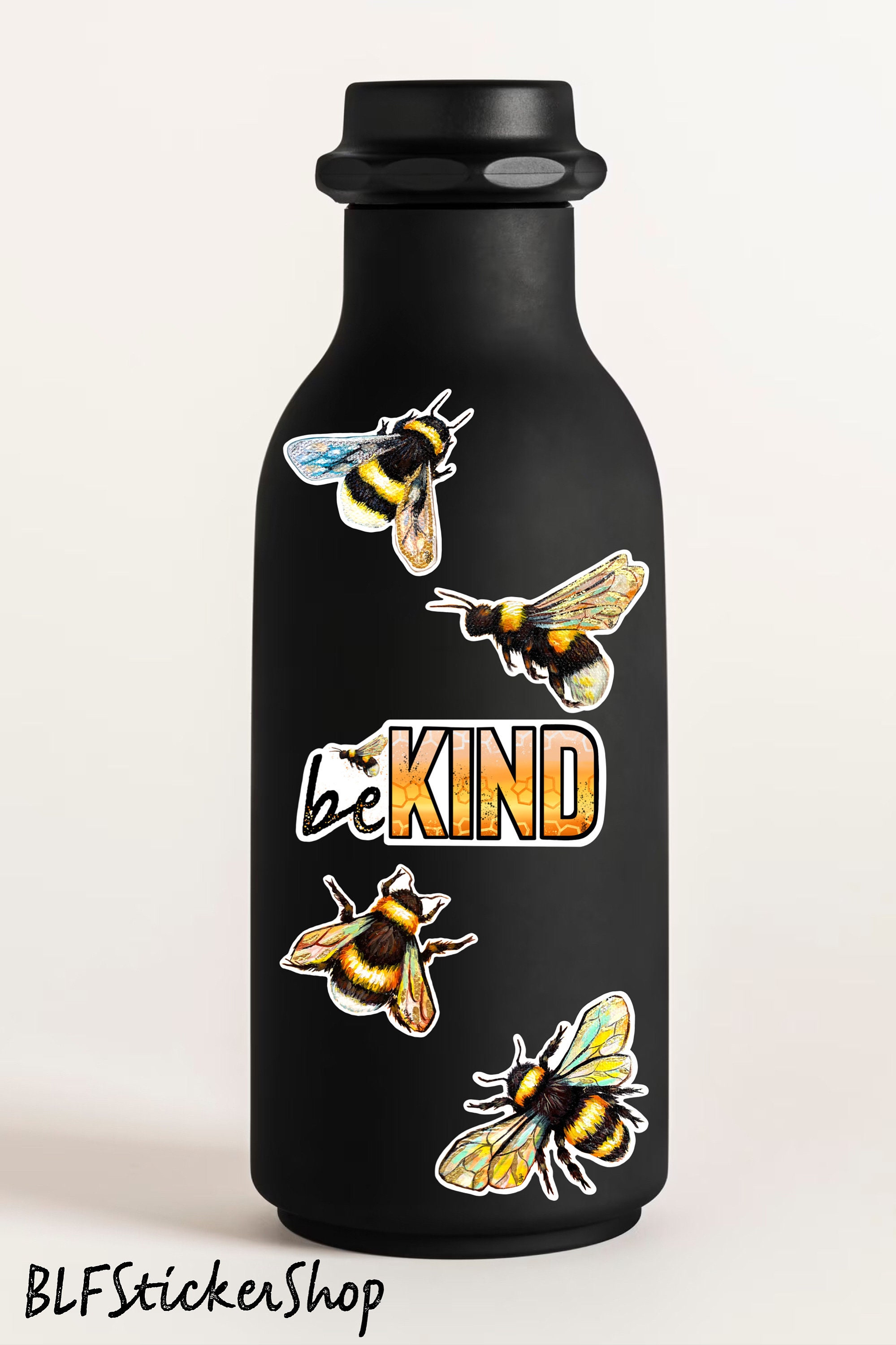 Bee Sticker Be Kind Sticker Honey Bee Sticker for Water Bottle Bee Gift ...