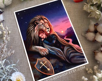 Rest in the Lion of Judah  - 5x7 art prints