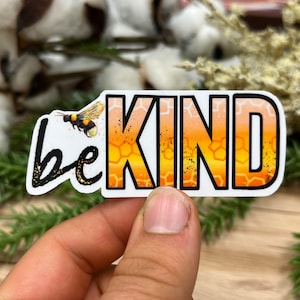 Bee Sticker Be Kind Sticker Honey Bee Decor Gift Hydroflask Bee Keeper Gift Bee Sticker Bundle Bumble Bee Vinyl Sticker Decal Bee Art Gift