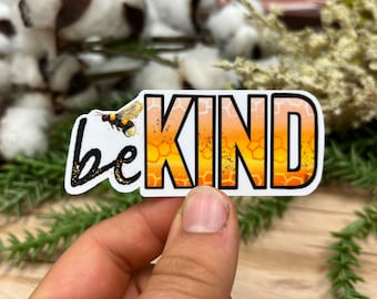 Bee sticker be Kind sticker Honey Bee Decor cadeau Hydroflask Bee Keeper Gift Bee Sticker bundel Bumble Bee vinyl sticker sticker Bee Art cadeau
