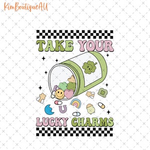 Take Your Lucky Charms Png, Pharmacist St. Patrick's Day Png, Medical Nurse Png, Pharmacy Tech Png, One Lucky Pharmacist, Pharmacist Gift