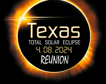 Texas Total Solar Eclipse Png, Solar Eclipse April 8 2024 Png, America Solar 2024 Png, Path of Totality Png, Moon Astronomy Lover Gift