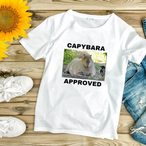 Capybara Shirt | Vintage Capybara Approved Tee | Animal Shirt | Funny T-Shirt | Gift For Him | Cute Capybara