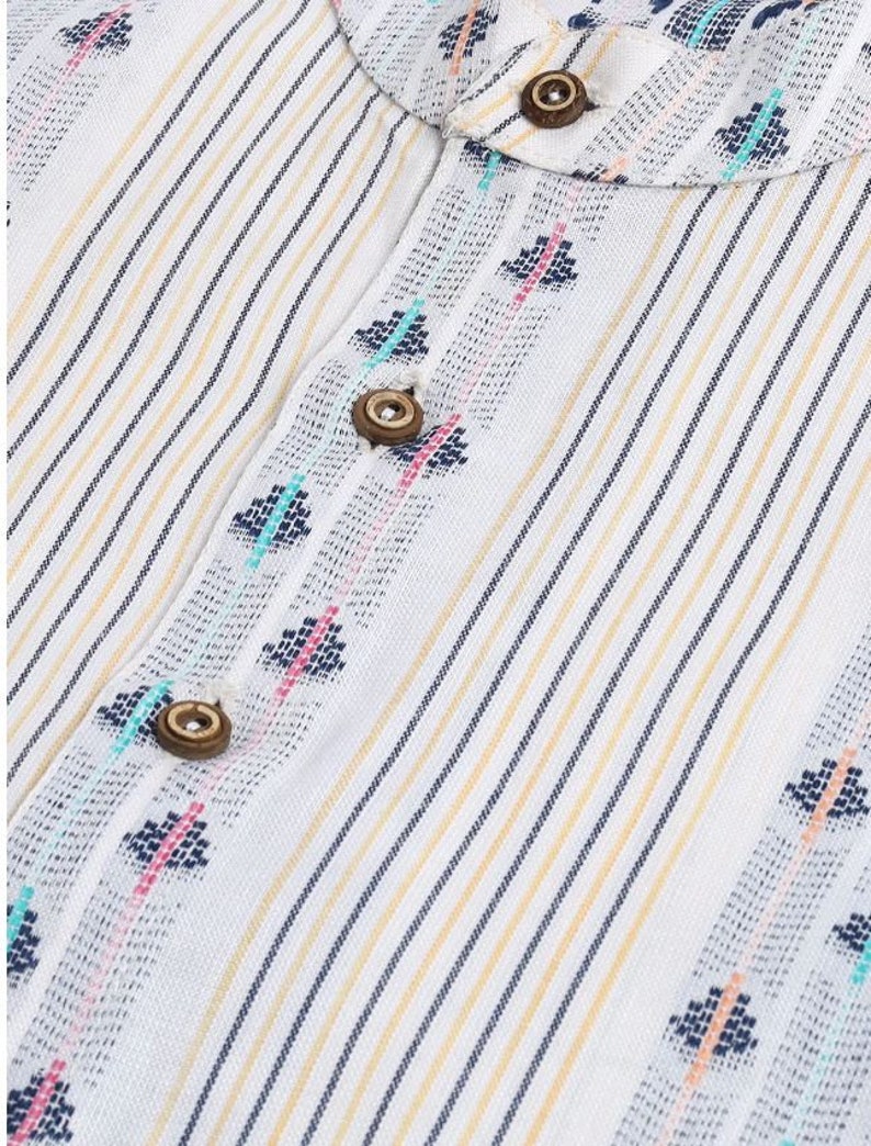 Boys White Designer Kurta Set [Pre-Order] main image 1