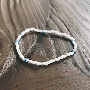 Ocean Snow / Glasperlen-Armband