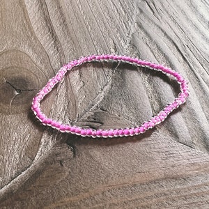Hot Pink / Glasperlen-Armband