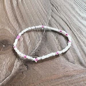 Drops of Pink / Glasperlen-Armband