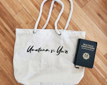 Umatuna si Yu'os | Guam Bag | Canvas Tote | Vintage Island Gifts | Chamorro Catholic | Island Catholic