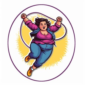 Sticker Body Positive Positivity Curvy Active Woman Active Workout Effyourbeautystandards