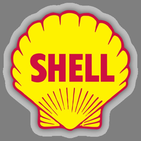 Shell Oil Decal Etsy