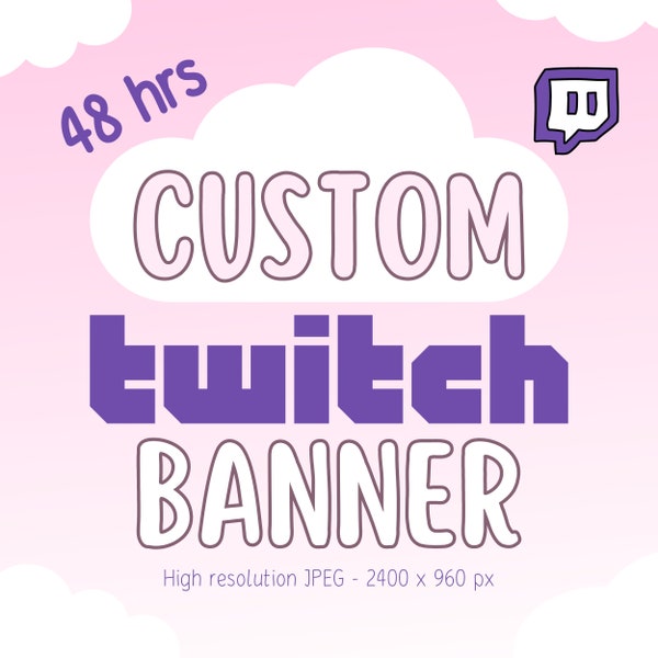 Custom Twitch Banner - Made to Order!