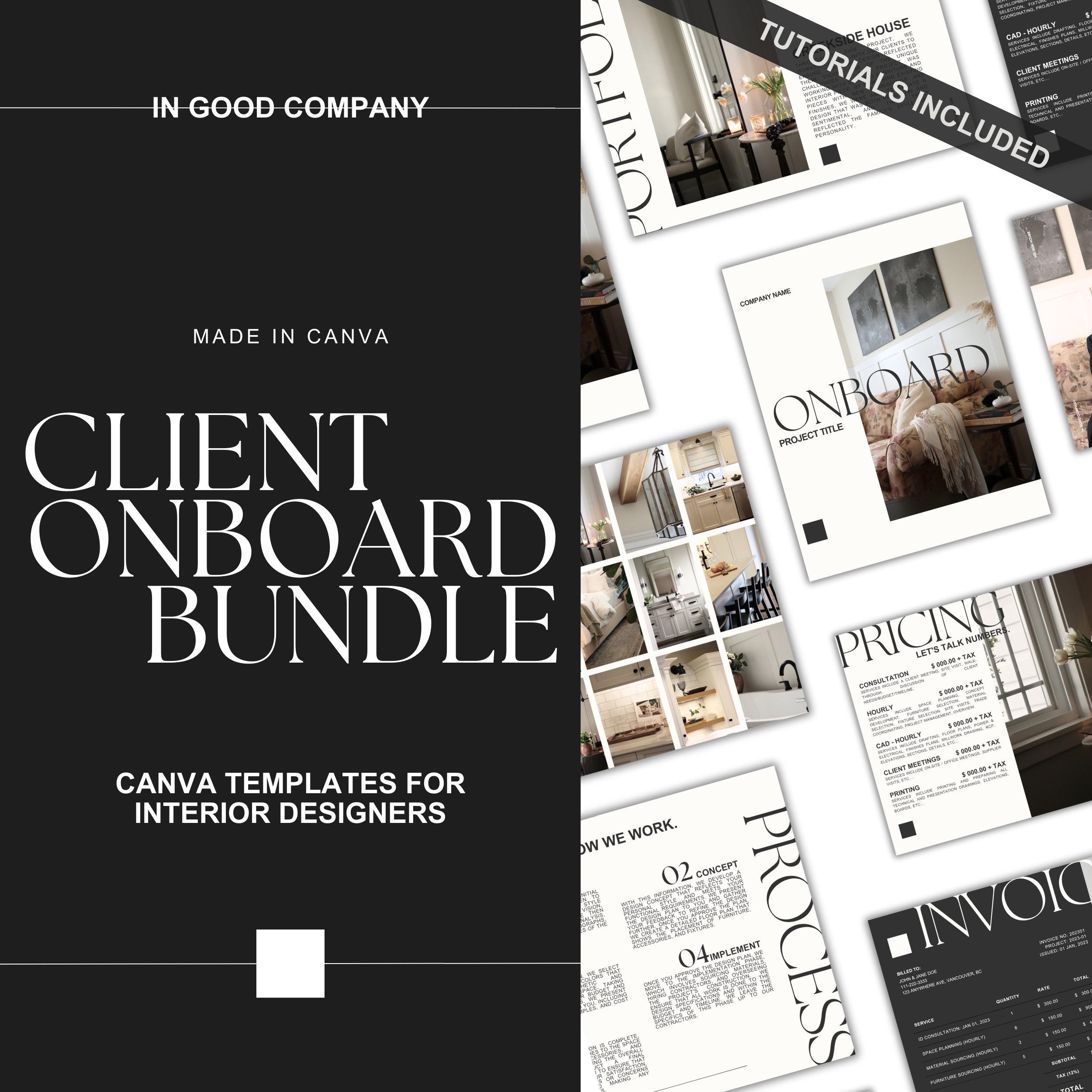 Interior Design Client Onboarding Process/ Guide Canva Template ...