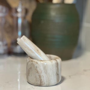 Vintage Marble Mortar & Pestle