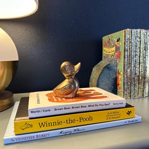 Vintage Brass Duckling aka the Sweetest Baby Gift