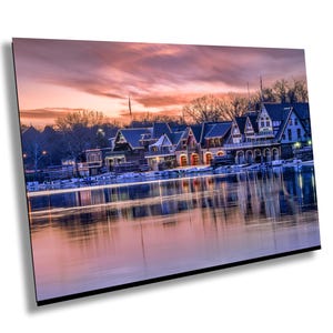 Philadelphia&#39;s  Famous  and Historic  19th Century Boathouse Row Along The Schuylkill River Home Decor