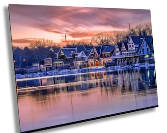 Philadelphia's  Famous  and Historic  19th Century Boathouse Row Along The Schuylkill River Home Decor