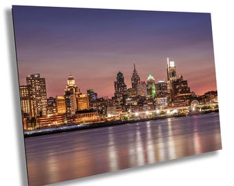 Philadelphia stadslandskap vid solnedgången Konst Resor Heminredning
